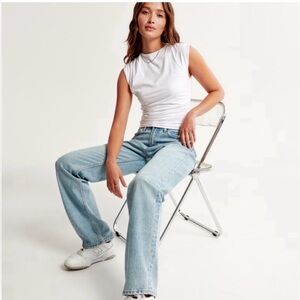 A&F Paloma Top Ruched Modal-Blend Collection Tank